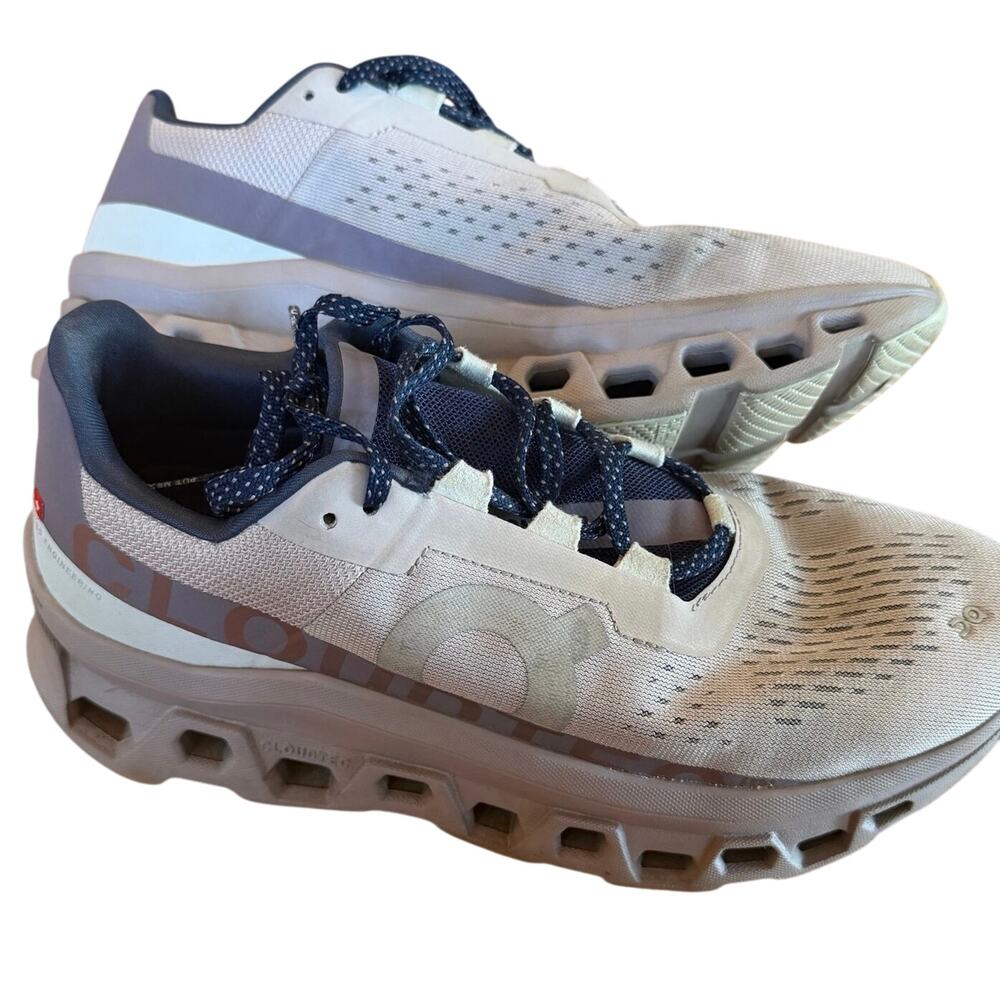 On Cloudmonster Running Shoes Pearl Arctic Purple Womens Sz 9.5 Sneakers Active - Picture 3 of 7